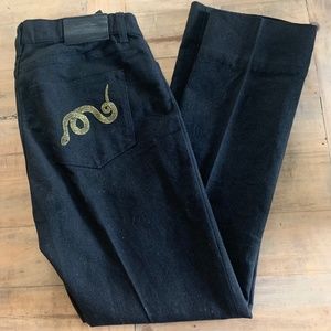 Ralph Lauren black sparkle jeans size 4
